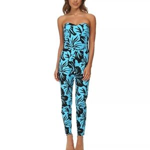 Michael Kors Paradise Strapless Jumpsuit